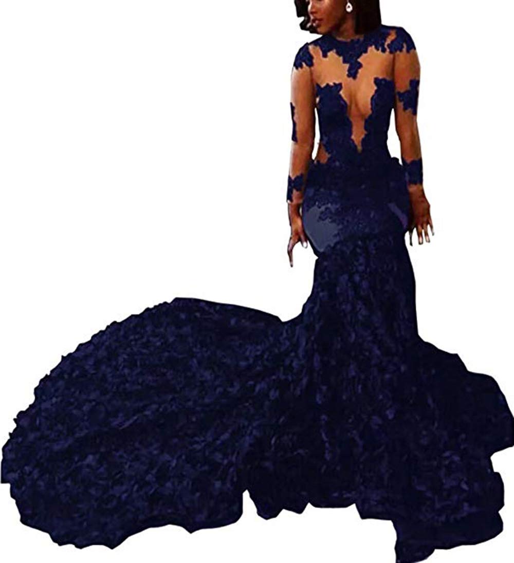 sexy long sleeve gowns