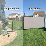 Cool Area HDPE Balcony Privacy Screen Windproof Anti-UV Taupe 80x300cm view 5