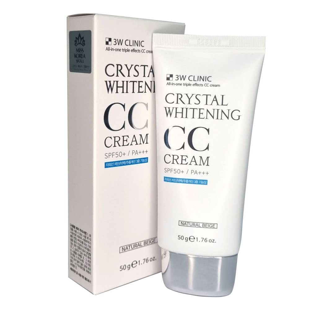 Photo 1 of [3W CLINIC] Crystal CC Cream 50ml SPF50 PA+++ ( Natural Beige)/ Multi-CC cream, Sun Block / Korean Cosmetics