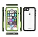 CellEver Waterproof Case for iPhone 6 / iPhone 6s, 4.7-Inch, Clear Waterproof Case IP68 Certified Shockproof Sandproof Snowproof Full Body Sealed Protective Transparent Cover KZ (Lime Green)