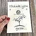Thank you for helping me grow, Teacher appreciation gift, Mentor gift, Nanny gift, Teacher gift, Nurse appreciation gift, babysitter gift, Teacher necklace