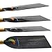 Z&J SPORT Dragon Boat Paddle Full Carbon IDBF Approved Dihedral Blade Oval Shaft (46inch)