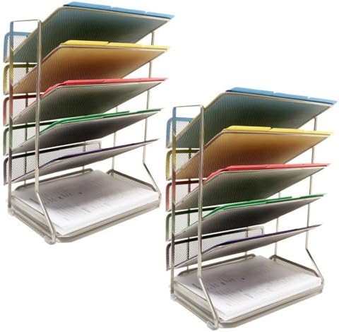 2-pack 6 Tier Desk &amp; Wall Organizer for Home Medical Office