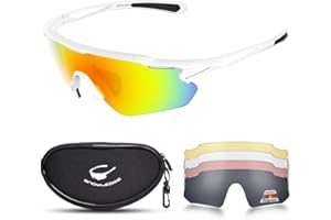 HUBO SPORTS Cycling Glasses, TR90 Unbreakable Frame Polarized Anti-UV400 Sports Sunglasses