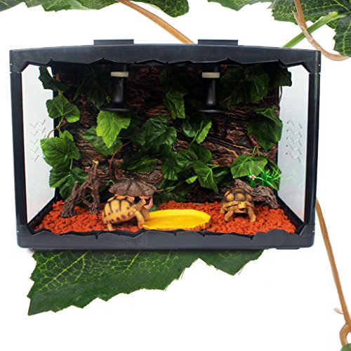 Onpiece Reptile Plants - Artificial Grape Vine Green Leaves Reptile House Decoration Plants - 2.4m for Reptile and Amphibians