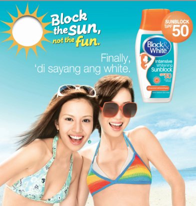 Block & White Intensive Whitening Sunblock Spf50 100ml Advanced Whiteshield