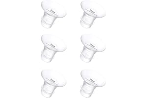 6PCS Flange Inserts 19mm Compatible with Momcozy M6/M5/M9/ S12 Pro/S9 Pro/V1 pro/V2 Spectra/Medela/Lansinoh/eufy/Willow/S21 2