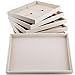 Oirlv linen Jewelry Display Trays Stackable Necklace Bracelet Ring Showcase Display Empty Plate(Pack of 1)