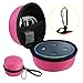 Echo Dot Case, Portable Carrying Travel Bag Protective Hard Case Cover for use with Amazon Echo Dot (2nd Generation) with Carabiner (Fits USB Cable and Wall Charger)