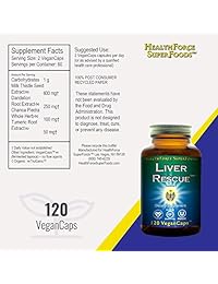 Healthforce Nutritionals – hígado Rescue 5 + – 120 Cápsulas Vegetarianas