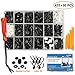 EZYKOO 465 Pcs Car Retainer Clips & Plastic Fasteners Kit - 19 Most Popular Sizes Auto Push Pin Rivets Set -Door Trim Panel Clips Compatible with GM Ford Toyota Honda Chrysler