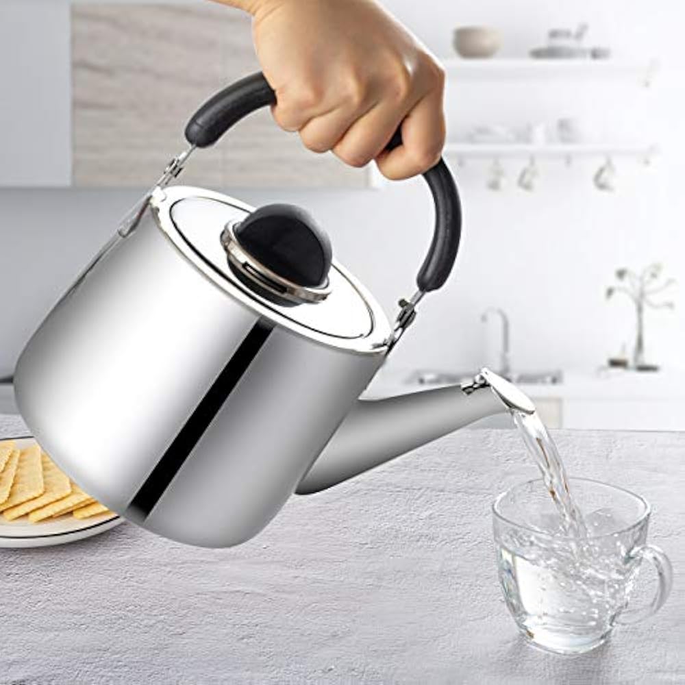 MMAX Stainless Steel Tea Kettle Stovetop Whistling Teakettle Teapot