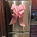 Mavo Rainbow Big Car Bows 23'' Pink and Red Large Ribbon Pull Bows Huge And Beautiful Giant Bow For New Vehicle Birthday Presents ,Weddings And Pretty Decorations with Suction Cup