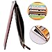 Noedy Womens Thin Multi Card Case Organizer Wallet with Zipper Pocket Rose Red