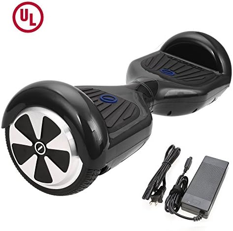 SURFUS 6.5" Waterproof Hoverboard with Buffing Shell UL 2272 Certified Self-Balancing Scooter with LED lights, Black