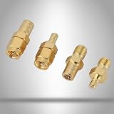Yosoo Health Gear 4pc DAB Car Radio Antenna Adapter SMB SMA Male Female RF view 4