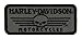 Harley-Davidson Embroidered Linear Skull Emblem, XS 3.375 x 1.5 inches EM027751