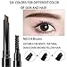 AFY Long lasting and Waterproof Professional Makeup Auto Eyebrow Pencil (No.5 Deep Brown)