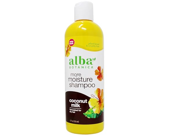ALBA BOTANICA HAWAIIAN SHAMPOO, COCONUT MILK 12 OZ (PACK OF 9)