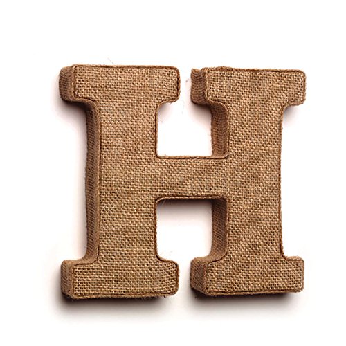 The Country House Collection 7" Primitive Wall Decor Letters (Burlap, H) - Thumbnail 2