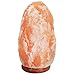 7 to 8 Inch Himalayan Salt Lamp Hand Carved, Natural Wood Base with Dimmer Control, 4-6 lbs, Mined From Himalayan Mountain Range, Beautiful Amber Color, 100% Authentic Himalayan Salt Lamp