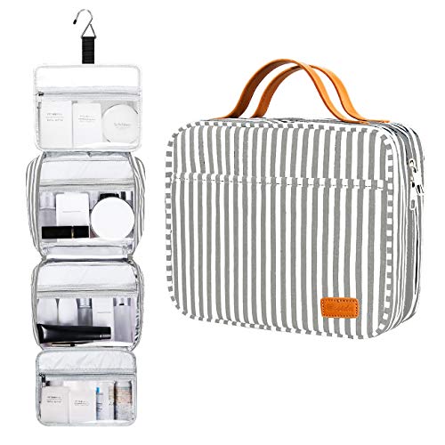 Hanging Travel Toiletry Bag,Large Capacity Cosmetic Travel Toiletry Organizer for Women with 4 Compartments & 1 Sturdy Hook,Perfect for Travel/Daily Use/Valentine Gifts for Her/Women 1 Hanging Travel Toiletry Bag,Large Capacity Cosmetic Travel Toiletry Organizer for Women with 4 Compartments & 1 Sturdy Hook,Perfect for Travel/Daily Use/Valentine Gifts for Her/Women