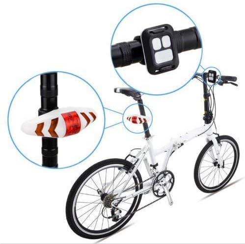 LIDIWEE LED Bicycle Taillight Bicycle Turn Signal Remote Steering Lamp Control Light
