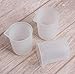 Hapy Shop 5 Pcs 100 ml Silicone Measuring Cup for Resin,Silicone Resin Cups Mixing Cups with Precise Scale for Resin Art
