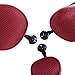 HDE Universal Golf Club Covers Golf Head Covers for Driver & Fairway Woods Golf Clubs (Set of 3) - Red