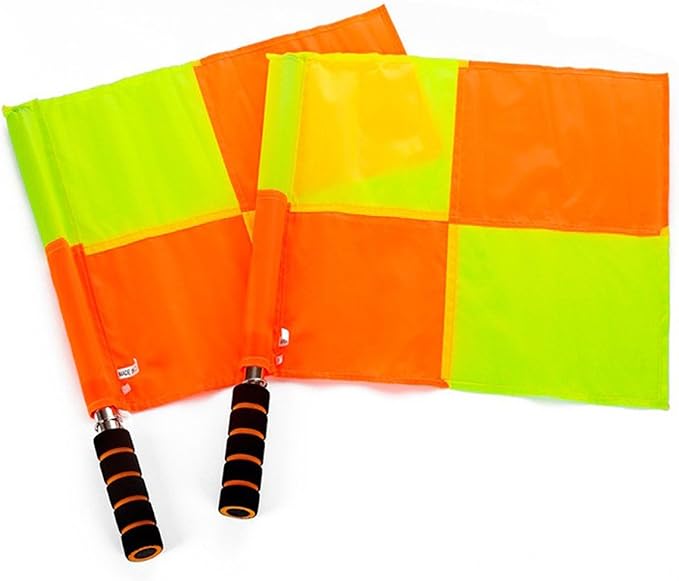 Kit Complet Arbitre De Football - 2 Drapeaux, 2 Cartons, 2 Sifflets, Brassard, Pièce, étui, Design Pliable