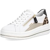 Remonte D1C01 Julika Women's Sneaker Weiss/Palegold/Natur/Schwarz 8.5-9 M US