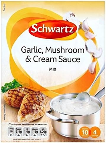 Schwartz Garlic Mushroom Sauce 26g Pack Of 6 Amazon Ca Grocery