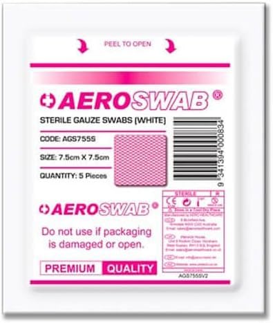 Premium Sterile Gauze Swabs 7.5cm x 7.5cm - Pack of 125