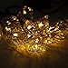 Xcellent Global 12 LED 12ft/ 3.7m Tree Leaf Solar String Lights Metal Ornament Lights for Garden, Wedding, Party, Outdoor and Christmas, Amber LD107