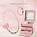 SMITCO Kids Jewelry - for Little Girls and Toddlers to Play Dress Up - Stretch Bow Necklace, Ring and Bracelet Set