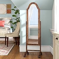 Alveare Home Ellis Jewelry Mirror, Walnut