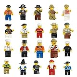 Lanlan Lot of 20 Minifigures Men People Minifigs