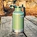 Stanley Classic Easy-Pour Growler 64 oz | Keeps Beer Cold or Coffee Hot | Leakproof Steel Lined Lid and Easy to Carry Handle | Insulated Stainless Steel | BPA-Free | Hammertone Green