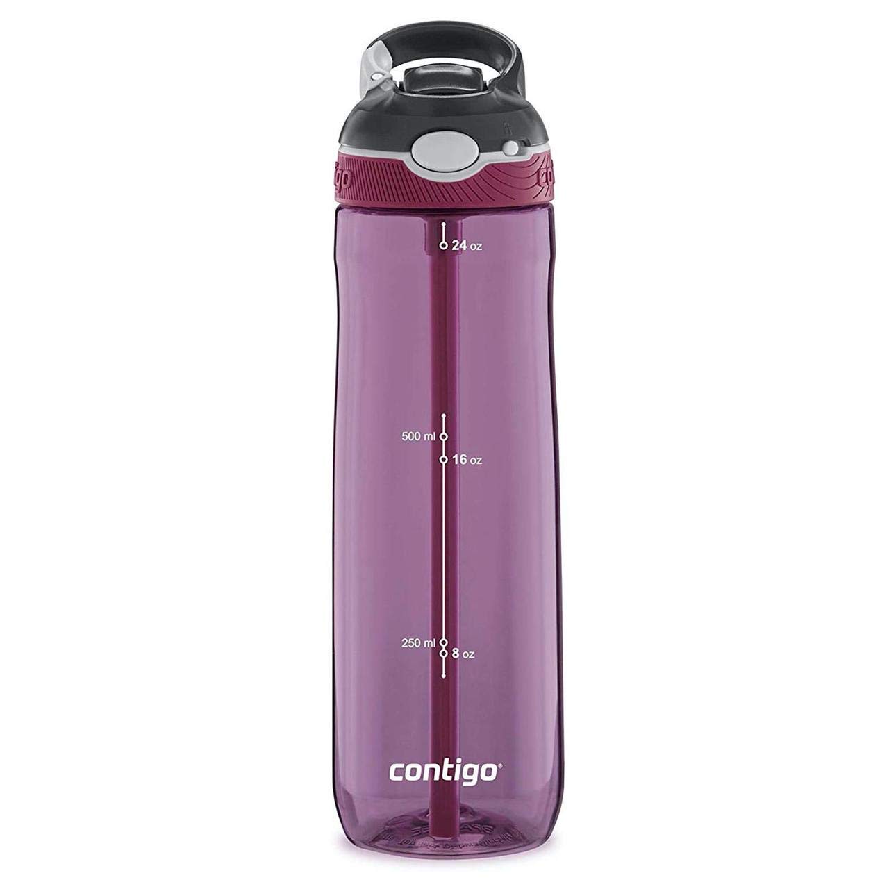 Contigo Ashland Autospout Water Bottle with Flip Straw, Large BPA Free Drinking Bottle, Sports Flask, Leakproof Gym Bottle, Dishwasher Safe, Ideal for Sports, Bike, Running, Hiking, 720 ml — image 1