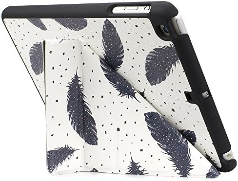 Vicoo® iPad mini 2/3 Origami Case.Super Slim Fit Folio Perfectly Fine Origami Cover with Rubberized&amp;Upholstered Back and Smart Feature (Built-in magnet for sleep / wake feature). - Black