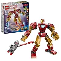 LEGO Marvel Iron Man Mech vs. Ultron Building Toy Set - Iron Man Toy for Kids, Boys and Girls, Ages 6+ - Buildable Action Figure - Superhero Gift for Birthday - 76307
