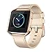 SWEES Leather Bands Compatible with Fitbit Blaze Smart Watch, Genuine Leather Replacement Band with Metal Frame Small & Large for Women Men, Champagne Gold, Rose Gold, Black, Brown, White, Grey, Beige