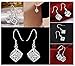 Hosaire Dangle Earrings Elegant Shining Crystal Drop Hook Earrings for Women's Jewelry