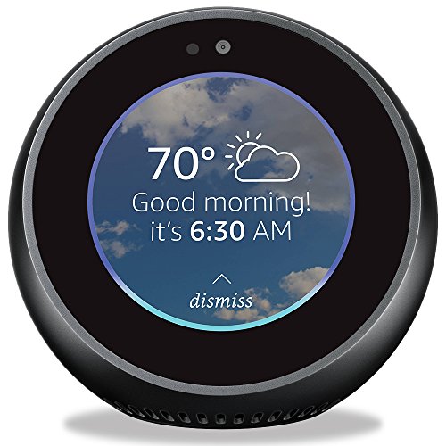 Click Here to See More Images Skin for Amazon Echo Spot - Solid Black| MightySkins Protective, Durable, and Unique Vinyl Decal wrap cover | Easy To Apply, Remove, and Change Styles | Made in the USA