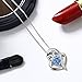 Cuoka Sterling Silver Heart Owl Pendant Necklace - Love Jewelry Gifts for Women Owl Lovers