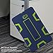TIANLI for Samsung Galaxy Tab A 10.1 Case Hard Kickstand Unique Veins Three Layer Heavy Duty High Impact Absorption Anti Scratch Fingerprint Resistant,Navy Blue Lemon Yellow