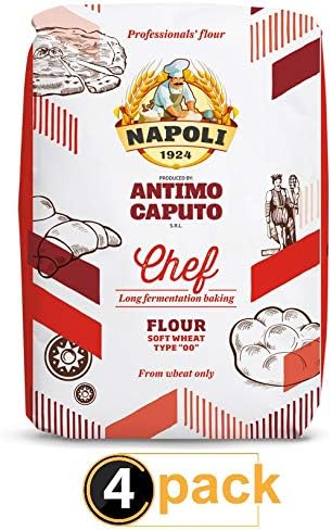 Antimo Caputo 00" Chefs Flour 1 Kilo (2.2 Pounds) Bags Pack of 4