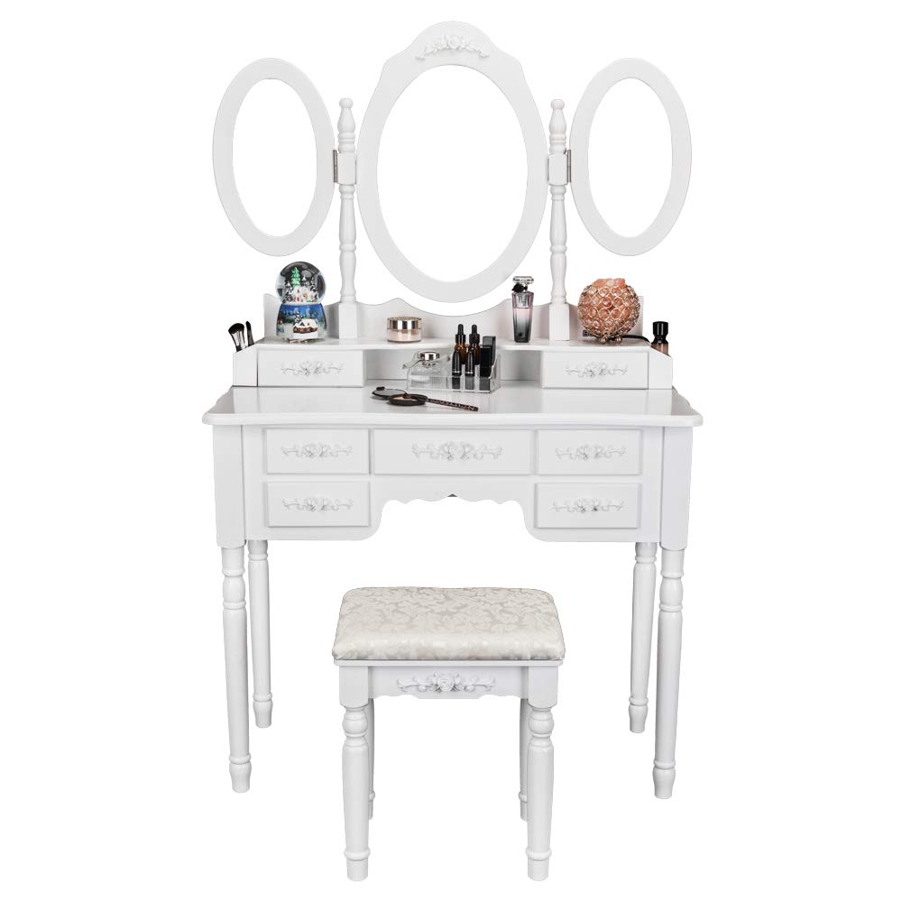 Best vanity table with stool set kids