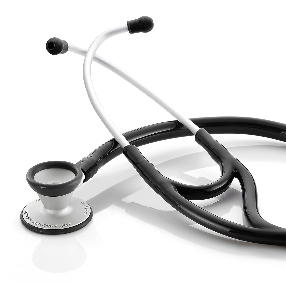 ADC Adscope 606 Ultra Lightweight Cardiology Stethoscope with Tunable AFD Technology, 28 inch Length, Black
