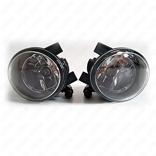 LEDIN Fog Lights for 2010-2014 Golf MK6 Jetta (OE Style Clear Lens with Switch, Wires, Bulbs, Bezels) - Thumbnail 5